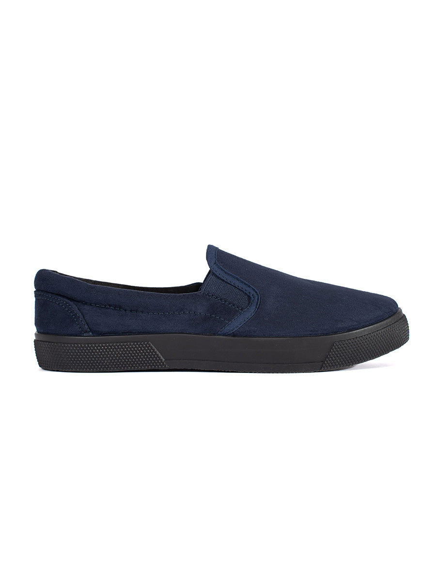 5-Granatowe trampki wsuwane slip on-5