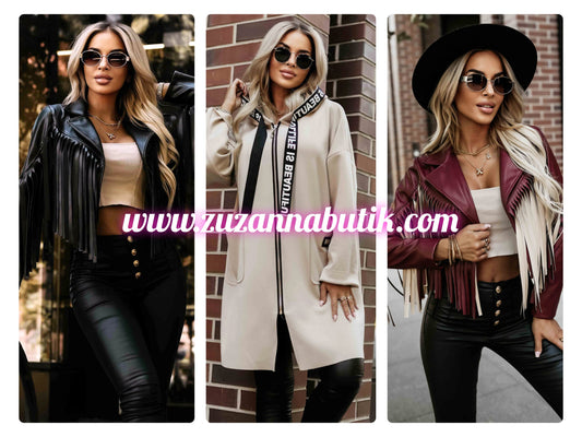 🍁 Jesienna moda do pracy 2025 – stylowe kardigany, kurtki z frędzlami i ciepłe barwy z ZuzannaButik