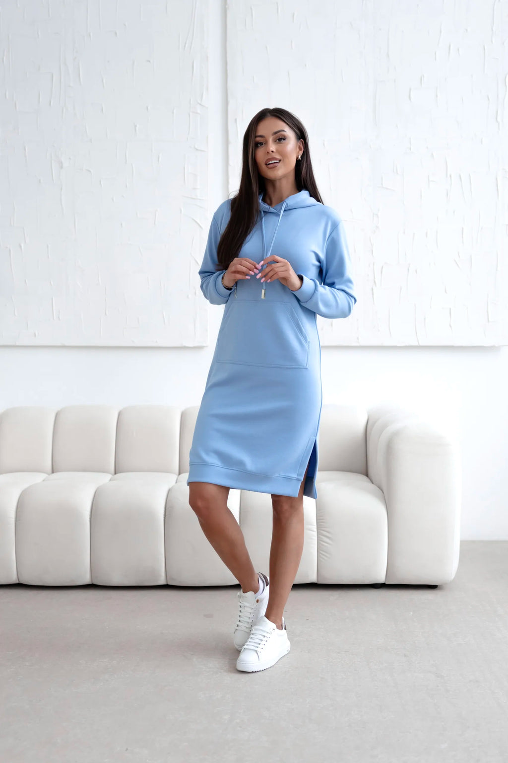 Sukienka Masełko z kapturem Classic Blue
